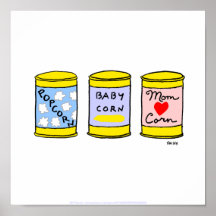 Poster divertido lindo especialmente 4 de la cocin