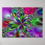 Poster divino de las cintas del fractal