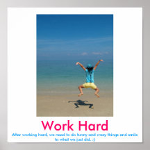 Poster duro del demotivational del trabajo