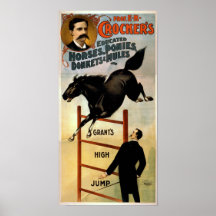 Poster educado del VODEVIL del acto de los caballo