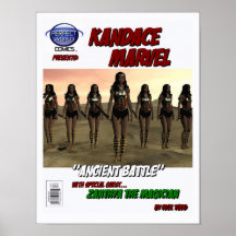 Poster empíreo del Superheroine de la fuerza