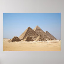 Poster enorme de las pirámides de Egipto-Gizah