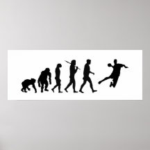 Poster enorme del balonmano - evolución del balonm
