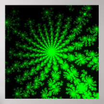 Poster extranjero de la explosión del fractal