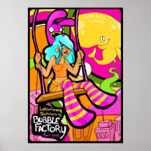 Poster: Fábrica de la burbuja de Bunneh de la lobo