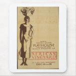 Poster federal del principio del teatro del viñedo tapete de raton