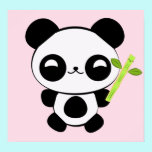 Poster feliz de la panda del bebé posters