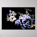 Poster floral contemporáneo del arte de la flor de