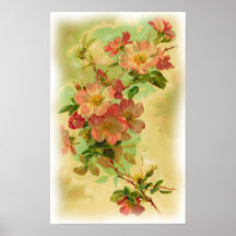 Poster floral del vintage
