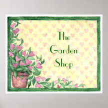 Poster floral personalizado personalizado