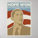 Poster ganado "esperanza" de presidente Obama