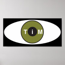 Poster gigante del logotipo de Tim