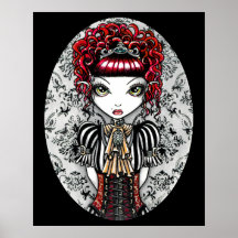 Poster gótico de Fae del Victorian de Annie