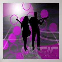 Poster gráfico de la música