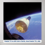 Poster grande de géminis VI en 1965