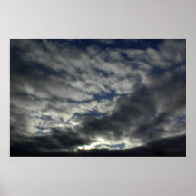Poster grande de la puesta del sol oscura espectac