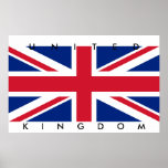 Poster grande Reino Unido de la bandera de Reino U