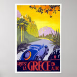 Poster Grecia del viaje del vintage