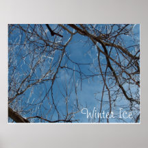 Poster/hielo del invierno
