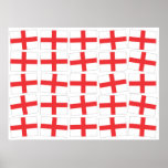 Poster/impresión de la bandera de Inglaterra