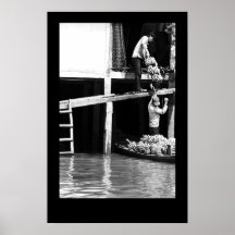 Poster/impresión del barco de plátano