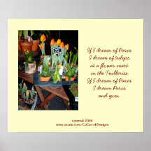 Poster-Impresión del jardín del tulipán