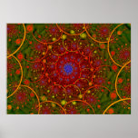 Poster/impresión: Fractal de octubre