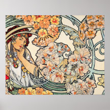 Poster/impresión: Mucha - lengua de flores II