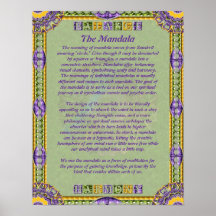 Poster informativo de la mandala