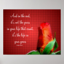 Poster inspirado de la actitud de la vida del rosa