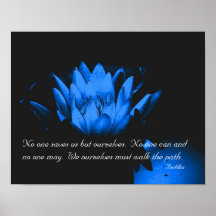 Poster inspirado de la cita del lirio de agua que 