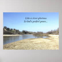 Poster inspirado, río de las salinas, la paz de di