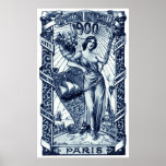 Poster internacional 1900 de la expo de París