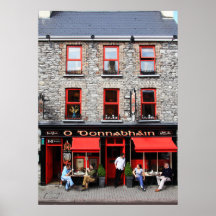 Poster irlandés de la barra de O Donnabhain