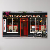 Poster irlandés de la barra de O Donnabhain