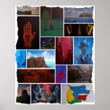 Poster irlandés del arte