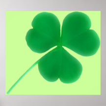 Poster irlandés del trébol