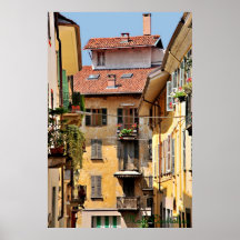 Poster italiano de los balcones