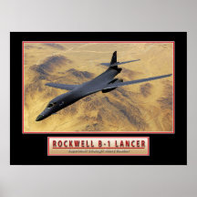 Poster "lancero" 24x18 de los aviones militares de