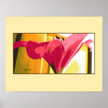 Poster - lirio de color rosa oscuro