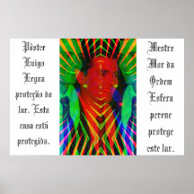 Pôster. Luigo Legna protege este lar. Pôsteres