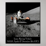 Poster lunar del vehículo de Apolo 17