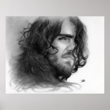 Poster masculino del ángel del alma sola
