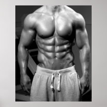 Poster masivo de la pared del gimnasio del torso