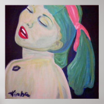 Poster mate de la diosa 16x16 verde"