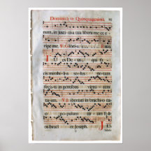 Poster medieval de la cuenta de la música