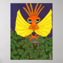 Poster Meditating del dragón de Jahirran