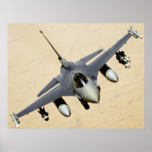 Poster militar del avión de reacción
