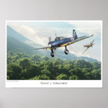 Poster "Mitsubishi Ki-51 Sonia " del arte de la av