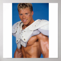Poster modelo del futbolista de la aptitud